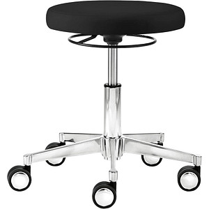 Mayer Arbeitshocker myXPERT - Maxi Tellersitz 1296 30 572 schwarz Kunstleder, 1 St.