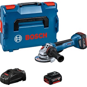 AKTION: BOSCH Professional GWS 18V-10 P Akku-Winkelschleifer-Set 18,0 V, mit 2 Akkus mit Prämie nach Registrierung