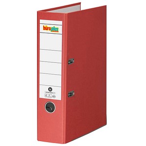 büroplus Ordner rot Karton 8,0 cm DIN A4, 1 St.