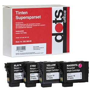 4 dots schwarz, cyan, magenta, gelb Tintenpatronen ersetzt EPSON T1626 4 dots schwarz, cyan, magenta, gelb Tintenpatronen ersetzt EPSON T1626
