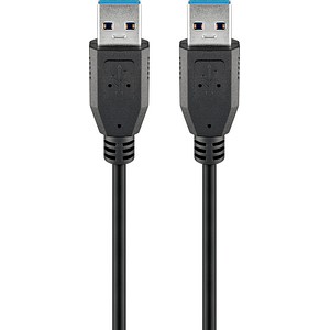 goobay USB 3.0 A Kabel 0,5 m schwarz
