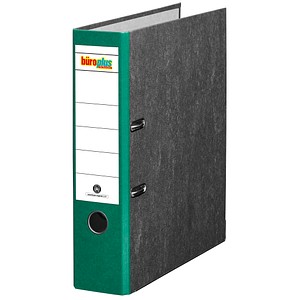 büroplus Ordner grün marmoriert Karton 8,0 cm DIN A4, 1 St.