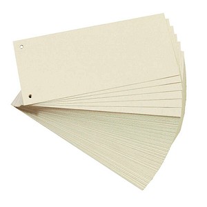 herlitz Trennstreifen chamois, 180,0 g Karton 24,0 x 10,5 cm, 100 St.