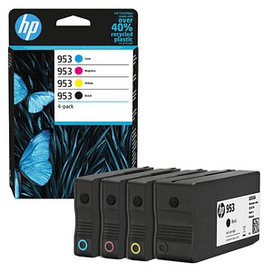 4 HP 953 (6ZC69AE) schwarz, cyan, magenta, gelb Tintenpatronen 4 HP 953 (6ZC69AE) schwarz, cyan, magenta, gelb Tintenpatronen