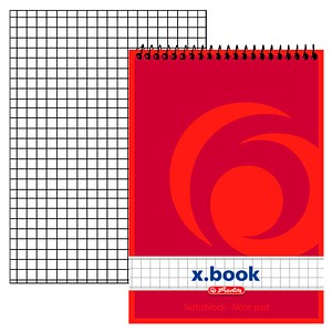 herlitz Notizblock x.book DIN A6 kariert, 1 St.