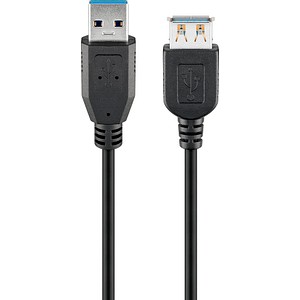 goobay USB 3.0 A Kabel 5,0 m schwarz