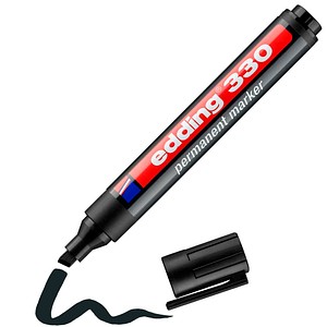 edding 330 Permanentmarker schwarz 1,0 - 5,0 mm, 10 St.