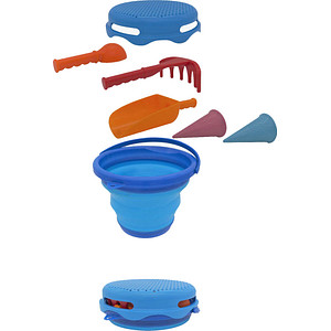 SCHILDKRÖT® Sandspielzeug-Set Eimer faltbar blau