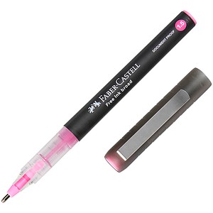 FABER-CASTELL Free Ink Tintenroller grau 0,8 mm, Schreibfarbe: pink, 1 St.