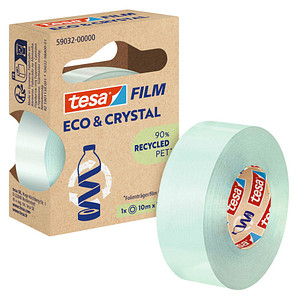 tesa ECO & CRYSTAL 59032 Klebefilm transparent 19,0 mm x 10,0 m 1 Rolle