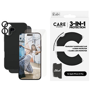 CARE by PanzerGlass® 3-in-1 Schutz-Set für Apple iPhone 16 Plus