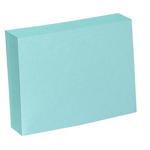 Karteikarten DIN A6 blau blanko, 100 St.