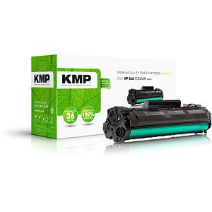 KMP H-T112  schwarz Toner kompatibel zu HP 36A (CB436A)