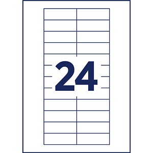 AVERY Zweckform Namensetiketten weiß 64,0 x 22,0 mm, 10 Blatt