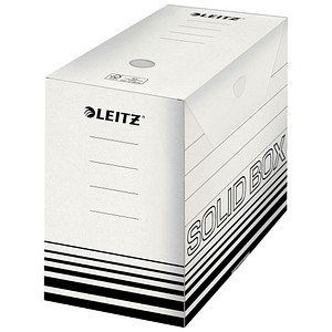 10 LEITZ Archivboxen Solid weiß 15,0 x 33,0 x 25,7 cm