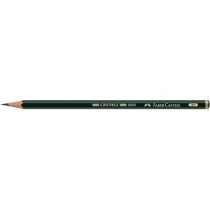 FABER-CASTELL 9000 Bleistift 3H grün, 1 St.