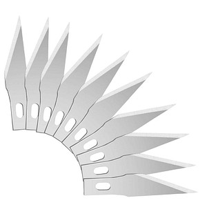 Hansa Bastelmesser-Klingen silber, 10 St.