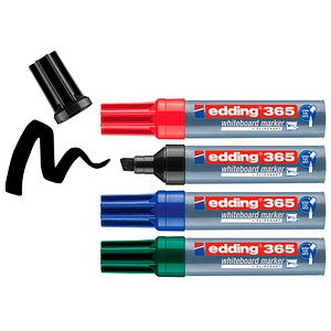 edding 365 Whiteboard-Marker farbsortiert 2,0 - 7,0 mm, 4 St.