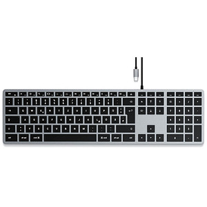 SATECHI SLIM W3 Tastatur kabelgebunden grau, silber
