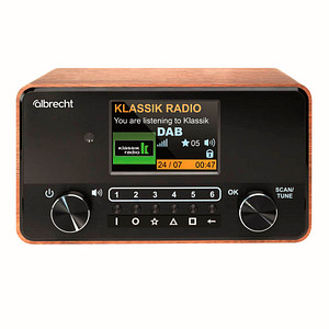 Albrecht DR 866 Senior Radio braun, schwarz