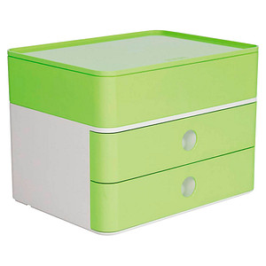 HAN Schubladenbox Smart Box plus ALLISON grün DIN A5 mit 3 Schubladen