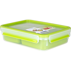 emsa Lunchbox CLIP & GO 5,8 cm hoch transparent 1,2 l