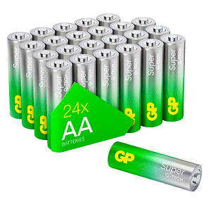 24 GP Batterien SUPER Mignon AA 1,5 V