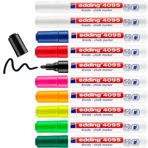edding 4095 Kreidemarker farbsortiert 2,0 - 3,0 mm, 10 St.
