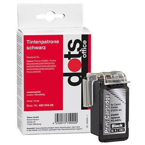 dots schwarz Tintenpatrone ersetzt Canon PG-545XL dots schwarz Tintenpatrone ersetzt Canon PG-545XL