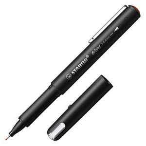STABILO dr!ver Fineliner rot 0,4 mm, 1 St.