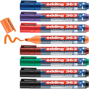edding 363 Whiteboard-Marker farbsortiert 1,0 - 5,0 cm, 8 St.