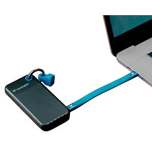 verbatim Pocket 1 TB externe SSD-Festplatte blau, schwarz