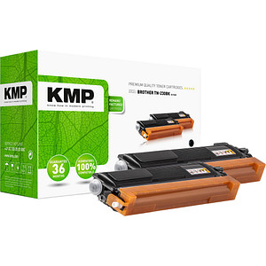 KMP B-T32D  schwarz Toner kompatibel zu brother TN230BK, 2er-Set