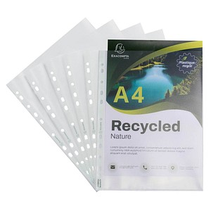 Exacompta Prospekthüllen Forever DIN A4 transparent genarbt 0,12 mm, 25 St.