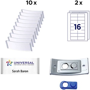 AVERY Zweckform Namensschilder mit Magnet 8,0 x 3,4 cm, 1 Set