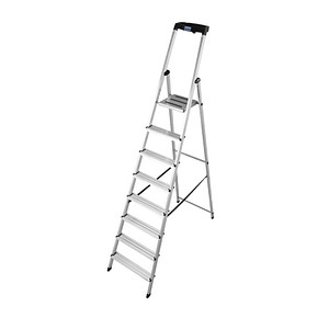 KRAUSE Stehleiter MONTO Safety alu 8 Stufen, H: 255,0 cm