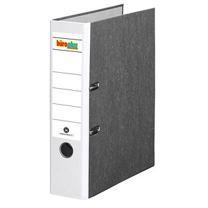 büroplus Ordner weiß marmoriert Karton 8,0 cm DIN A4, 1 St.