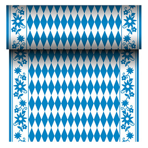 PAPSTAR Tischläufer soft selection 84495 blau, weiß 40,0 cm x 24,0 m