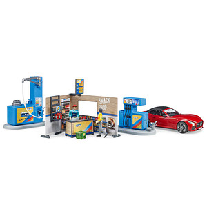 bruder bworld 62111 Tankstelle Spielfiguren-Set