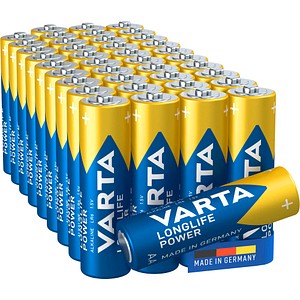 VARTA Batterien LONGLIFE Alkali-Mangan Mignon AA 1,5 V, 40 St.