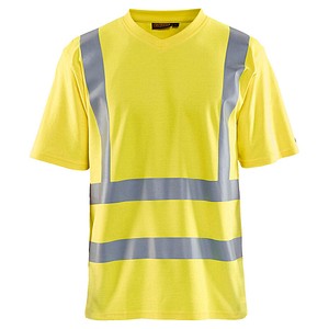 BLAKLÄDER® unisex Warnschutz Shirt 3380 gelb Größe 3XL