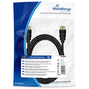 MediaRange HDMI A Kabel 4k 3,0 m schwarz