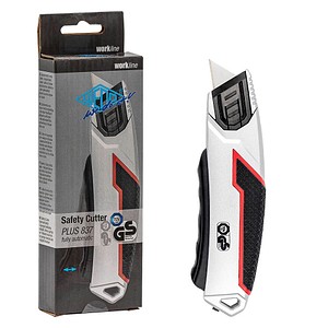 WEDO Cuttermesser Safety Plus Metall silber 19,0 mm, 1 St.