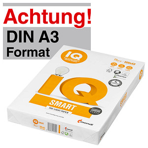 IQ Kopierpapier SMART DIN A3 75 g/qm IQ Kopierpapier SMART DIN A3 75 g/qm