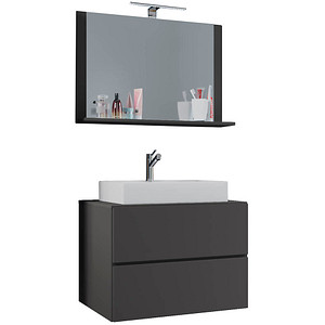 VCM my bath Badmöbel-Set Lendas M 915205 anthrazit 81,0 x 46,0 x 134,0 cm