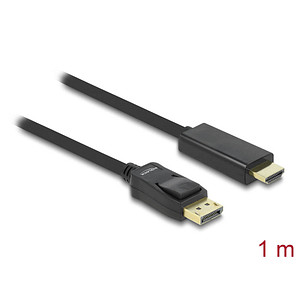 DeLOCK DisplayPort 1.1/High Speed HDMI Kabel 1,0 m schwarz