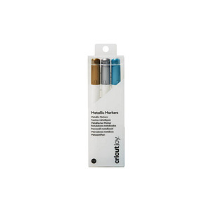 cricut™ Joy Metallic-Marker 1.0 mm Farbstifte für Schneideplotter 3 St. farbsortiert (gold, silber, blau), 3 St.