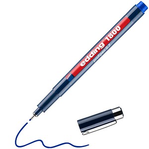 edding 1800 Fineliner blau 0,7 mm, 1 St.